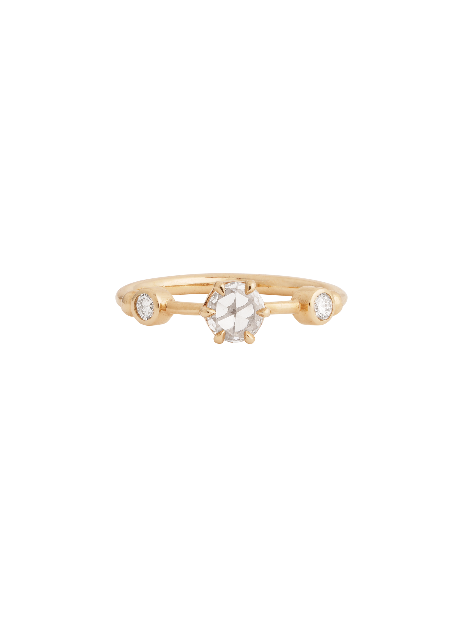 Astor ring with rose cut diamond